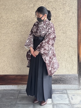 「アイテム（着物）」を使った、SOUBIENさん（レディース・156cm）の秋コーディネート