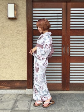 「アイテム（水着/着物・浴衣）」を使った、SOUBIENさん（骨格ウェーブ・レディース・155cm）の夏コーディネート