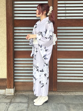 「アイテム（和装小物）」を使った、SOUBIENさん（レディース・155cm）の秋コーディネート