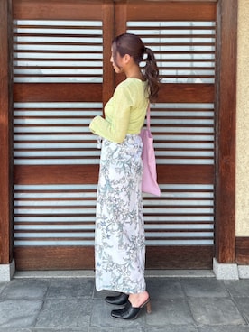 「アイテム（浴衣）」を使った、SOUBIENさん（レディース・163cm）の夏コーディネート