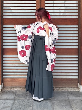 「アイテム（着物）」を使った、SOUBIENさん（レディース・155cm）の秋コーディネート