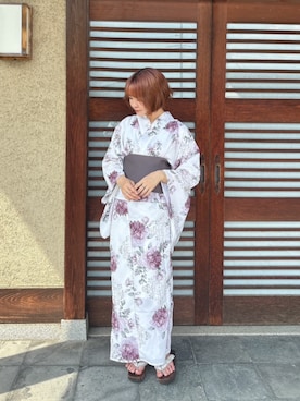 「アイテム（水着/着物・浴衣）」を使った、SOUBIENさん（骨格ウェーブ・レディース・154cm）の夏コーディネート
