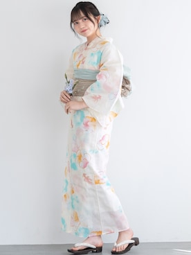 「SOUBIEN（ソウビエン）のアイテム」を使った、SOUBIENさん（レディース・159cm）の夏コーディネート