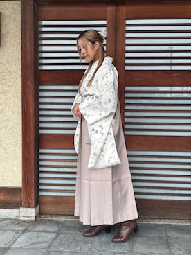 「アイテム（着物）」を使った、SOUBIENさん（レディース・164cm）の秋コーディネート