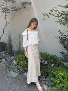 「アイテム（スカート）」を使った、m.さん（レディース・165cm）の夏コーディネート