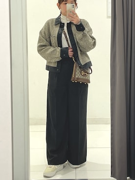 「ナイキスニーカー」｜「アイテム（ブルゾン）」を使った、Miiisaa.mさん（レディース・163cm）の春コーディネート