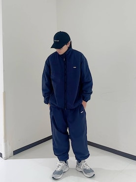 「アイテム（ナイロンジャケット）」を使った、nakahiroさん（メンズ・170cm）の秋コーディネート