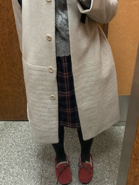 「ONIGIRI（オニギリ）のアイテム（トップス）」を使った、ma.hさん（レディース・151cm）の秋コーディネート