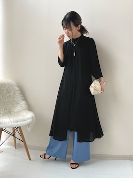 「Callarus（カラルス）のアイテム（スーツセット）」を使った、ちささん（レディース・157cm）の夏コーディネート