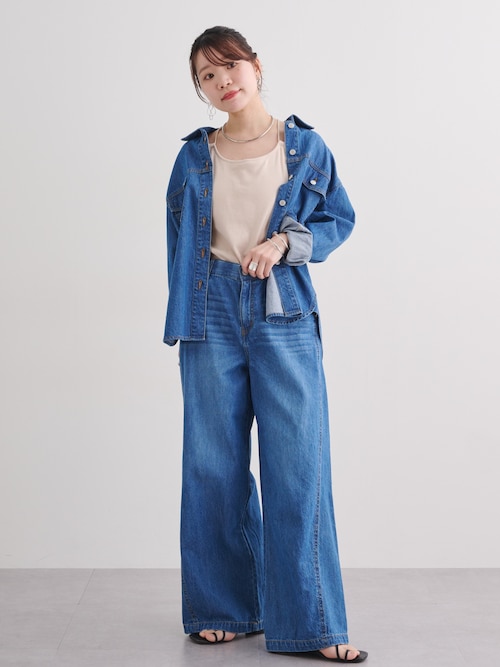 セール】【ZOZO限定】【i Deni】6.7ozデニムセットアップ（はっ水