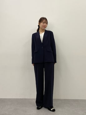 「アイテム（フォーマルスーツ/小物）」を使った、ちささん（レディース・158cm）の冬コーディネート