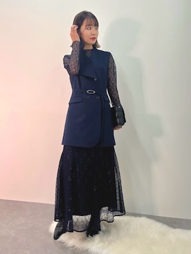 「同窓会」｜ちささん（レディース・158cm）の秋コーディネート