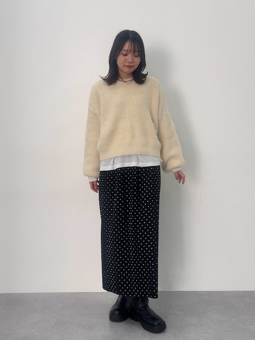新品未使用 FASHIRU ファシル リブシアートップス GRAY 完売品 セール】サイドスリット入オーバーサイズスラブシアートップス