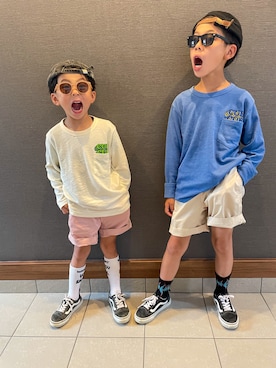 「カラー×コーデ」｜わにさん（キッズ・130cm）の春コーディネート