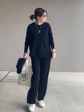 「ニットアップ」｜「アイテム（帽子）」を使った、UDさん（レディース・164cm）の秋コーディネート