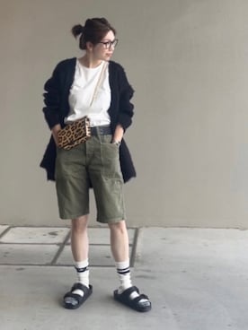 「Deuxieme Classe（ドゥーズィエムクラス）のアイテム（ソックス/靴下）」を使った、UDさん（レディース・164cm）の秋コーディネート