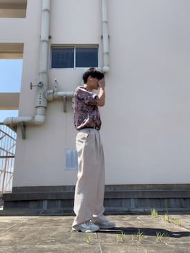 「alexanderwang（アレキサンダーワン）のアイテム（トップス）」を使った、H.Hさん（メンズ・174cm）の夏コーディネート