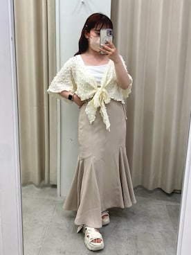 「one after another NICE CLAUP（ワンアフターアナザーナイスクラップ）のアイテム（その他シューズ）」を使った、mirekaさん（レディース・146cm）の春コーディネート