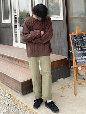 「ほめられ本命コーデ」｜「アイテム（モカシン/デッキシューズ）」を使った、だいきさん（メンズ・170cm）の冬コーディネート