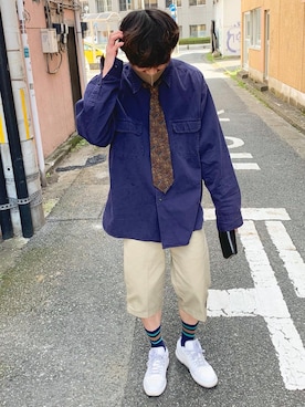 「JW Anderson（ジェイダブリューアンダーソン）のアイテム（レッグウェア）」を使った、だいきさん（メンズ・170cm）の夏コーディネート