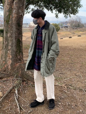 「古着好きな人と繋がりたい」｜「アイテム（その他シューズ）」を使った、だいきさん（メンズ・170cm）の冬コーディネート