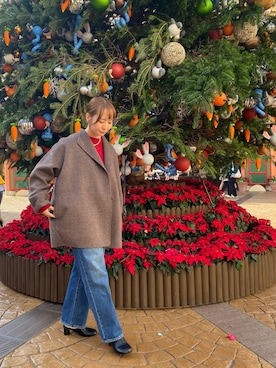 「アイテム（テーラードジャケット）」を使った、はしもとさん（レディース・154cm）の秋コーディネート