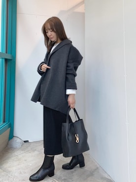 「URBAN RESEARCH DOORS(アーバンリサーチドアーズ)のアイテム(ワンピース)」を使った、はしもとさん(レディース・154cm)の秋コーディネート