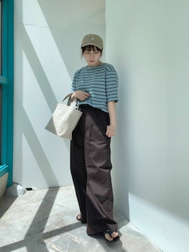 「ORCIVAL（オーシバル）のアイテム」を使った、はっしーさん（レディース・153cm）の夏コーディネート