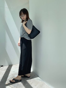 「ベロア」｜「アイテム（帽子）」を使った、はしもとさん（レディース・153cm）の夏コーディネート