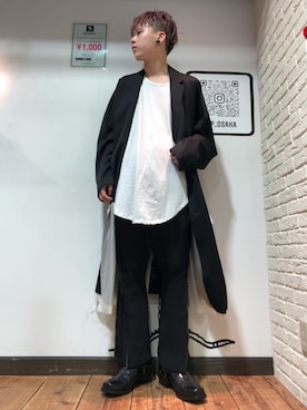 「DANKE SCHON（ダンケシェーン）のアイテム（スラックス）」を使った、クロカワ　リオさん（メンズ・170cm）の夏コーディネート