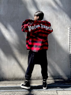 「DRKSHDW（ダークシャドウ）のアイテム（パンツ）」を使った、クロカワ　リオさん（メンズ・170cm）の秋コーディネート