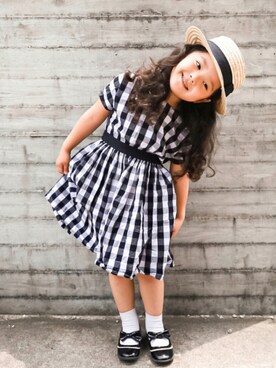 「アイテム（ワンピース/ドレス）」を使った、suzuさん（キッズ・110cm）の夏コーディネート