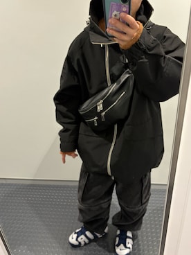 「アイテム（マウンテンパーカー）」を使った、飛翔さん（メンズ・161cm）の秋コーディネート