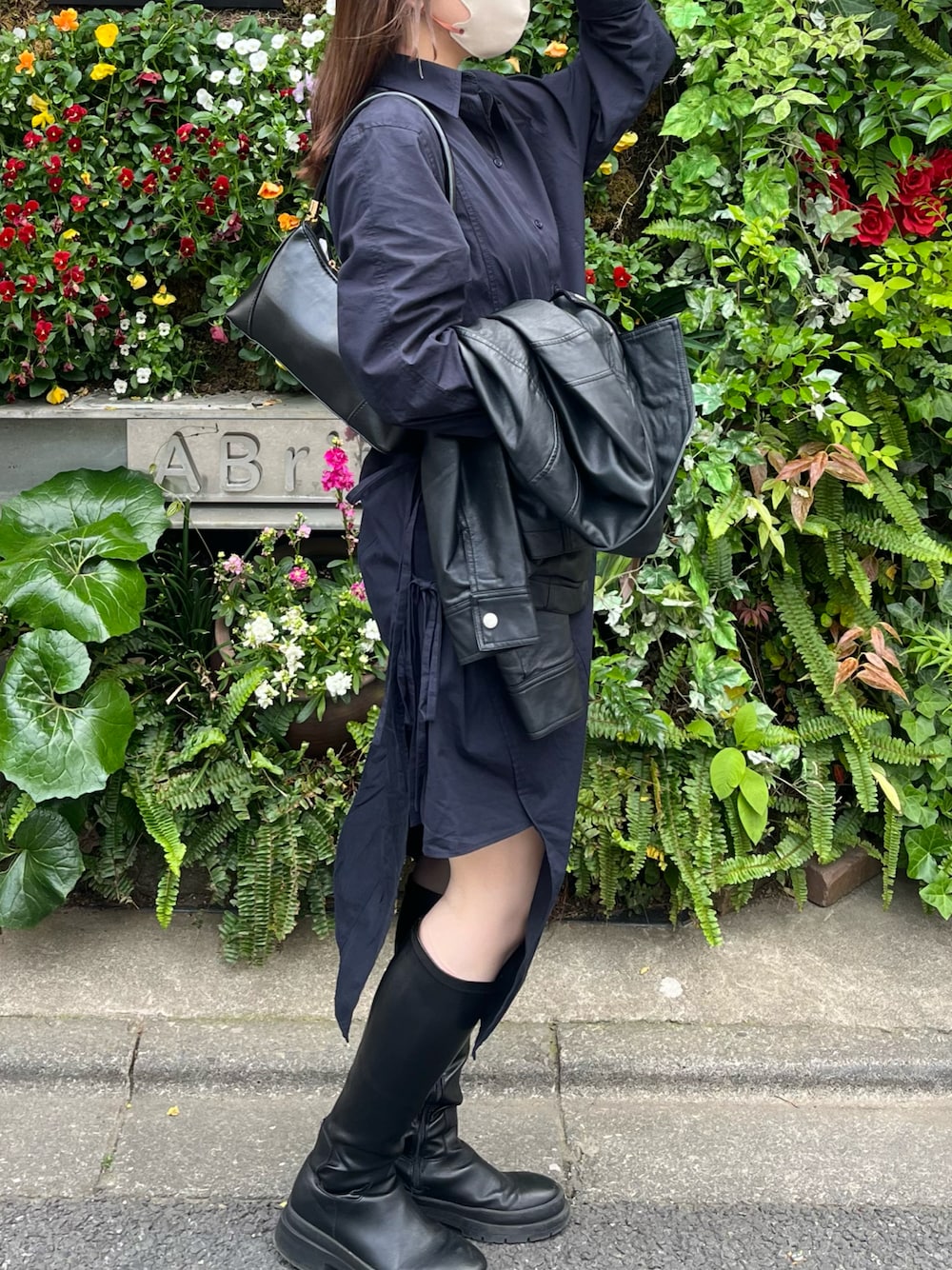 GRL（グレイル）の「厚底タンクソールレザーロングブーツ（ブーツ