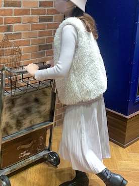 「アイテム（ワンピース）」を使った、つるさん（レディース・165cm）の秋コーディネート