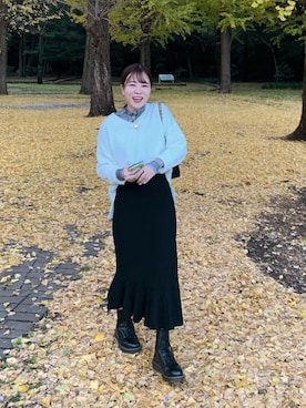 「Yves Saint Laurent（イヴサンローラン）のアイテム（アクセサリー）」を使った、chamiさん（レディース・149cm）の冬コーディネート