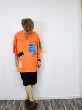 「LIBERE（リベーレ）のアイテム（パンツ）」を使った、kazu (ARYUKU) さん（メンズ・168cm）の夏コーディネート