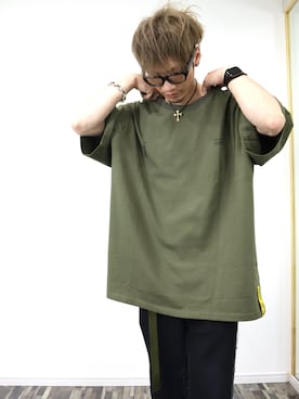 「LIBERE（リベーレ）のアイテム（トップス）」を使った、kazu (ARYUKU) さん（メンズ・168cm）の夏コーディネート