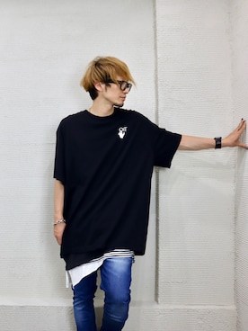「オフホワイト」｜「アイテム（アクセサリー）」を使った、kazu (ARYUKU) さん（メンズ・168cm）の夏コーディネート