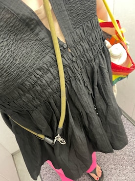 「アイテム（スマホグッズ）」を使った、ぽんちゃんさん（レディース・155cm）の夏コーディネート