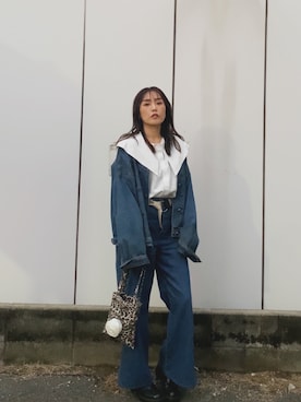 「アイテム（ジャケット/アウター）」を使った、コミネ🌸さん（レディース・156cm・50代）の秋コーディネート