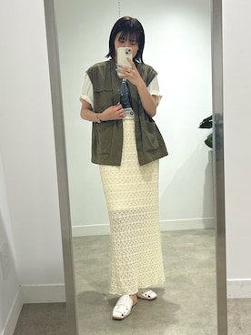 「LOUNGEDRESS（ラウンジドレス）のアイテム」を使った、Ri!さん（レディース・159cm）の夏コーディネート
