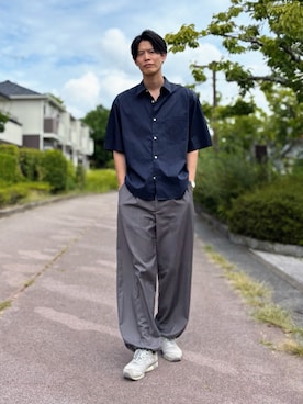 「Onitsuka Tiger（オニツカタイガー）のTIGER ALLY / タイガー アリー（スニーカー）」を使った、takamitsu suzukiさん（メンズ・179cm・30代）の夏コーディネート