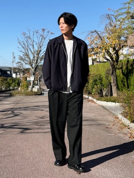 「アイテム（ジャケット/アウター）」を使った、takamitsu suzukiさん（メンズ・179cm）の秋コーディネート