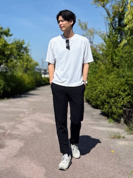 「Onitsuka Tiger（オニツカタイガー）のTIGER ALLY / タイガー アリー（スニーカー）」を使った、takamitsu suzukiさん（メンズ・179cm・30代）の夏コーディネート