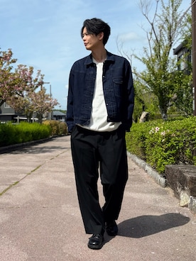 「BIRKENSTOCK（ビルケンシュトック）のアイテム」を使った、takamitsu suzukiさん（メンズ・179cm）の春コーディネート