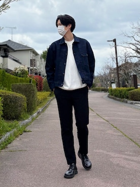 「BIRKENSTOCK（ビルケンシュトック）のアイテム」を使った、takamitsu suzukiさん（メンズ・179cm）の春コーディネート