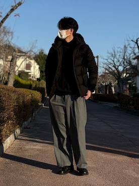 「アイテム（シューズ）」を使った、takamitsu suzukiさん（メンズ・179cm・30代）の冬コーディネート