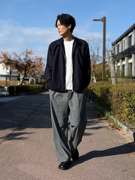 「アイテム（ジャケット/アウター）」を使った、takamitsu suzukiさん（メンズ・179cm・30代）の秋コーディネート