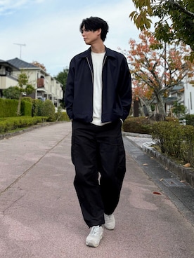 「Onitsuka Tiger（オニツカタイガー）のTIGER ALLY / タイガー アリー（スニーカー）」を使った、takamitsu suzukiさん（メンズ・179cm・30代）の秋コーディネート